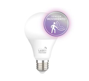 Ampolleta led sensor de movimiento 7 W E27 luz fría LB-A60MS3
