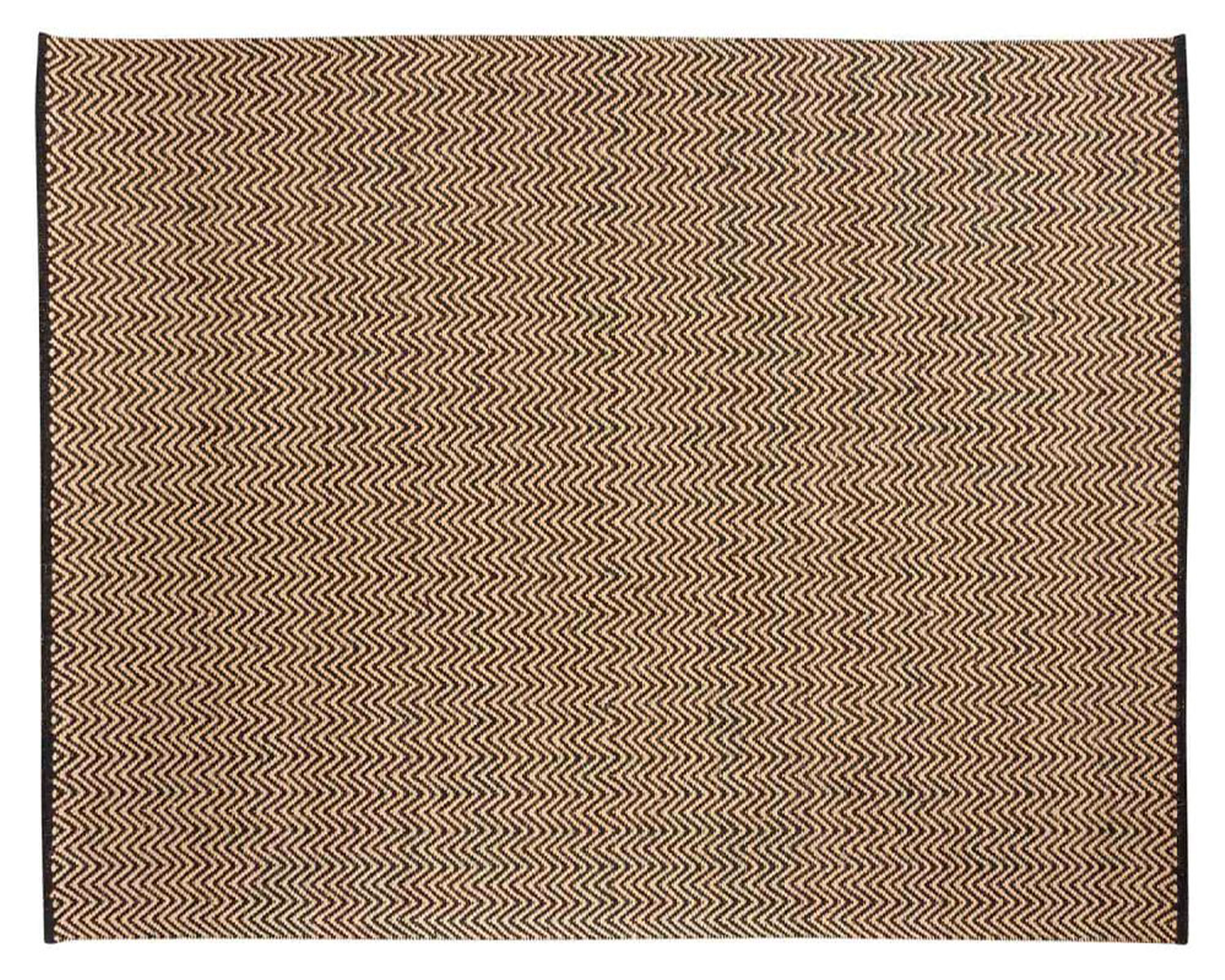 Form Design Alfombra grande Chevron yute café 170x240 cm