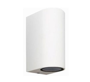 Aplique exterior 1L GU10 blanco Megabright