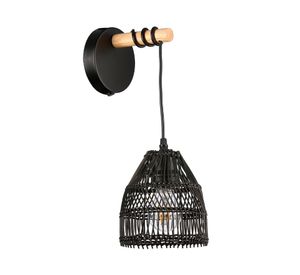 Aplique 40W E27 1L LED Sarah negro