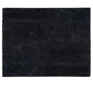 Alfombra shaggy 50x100 cm Lisa negro Idetex.