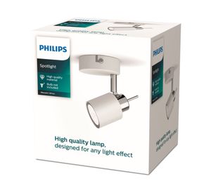 Aplique 35W GU10 1L Meranti blanco