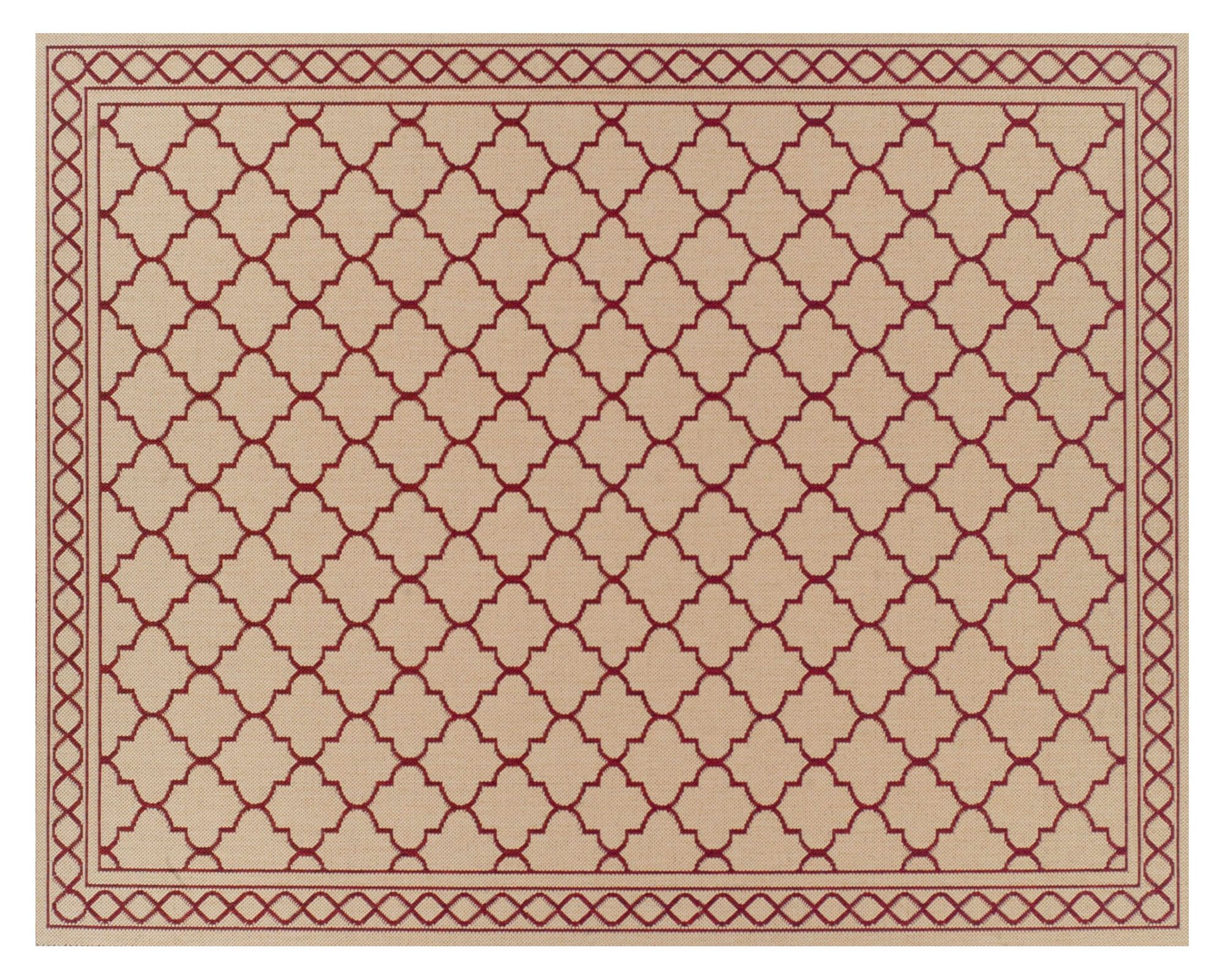 Idetex Alfombra 200x285 cm Sisal daw rojo Idetex