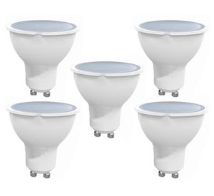 Ampolleta 7W GU10 luz cálida 5 unidades