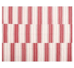 Alfombra 190x290 cm Hand woven rustic blanco/rojo Dib