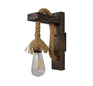 Aplique decorativo E27 1L café