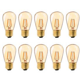 Ampolleta LED 2W E27 luz cálida 10 unidades