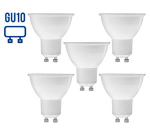 Ampolleta led 7W GU10 luz cálida 38º 3000k 5 un