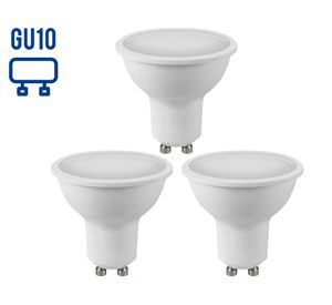 Ampolleta led 7W GU10 luz fría 38º 6500k 3 un