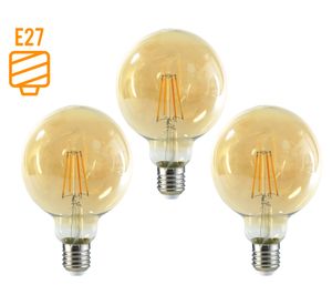 Ampolleta led 4W E27 luz cálida Filamento 3 un