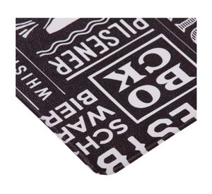 Alfombra 45x75 cm Kitchen rubber negro Dib