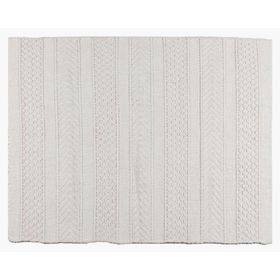 Alfombra Bartolomé algodón blanco 170x240 cm