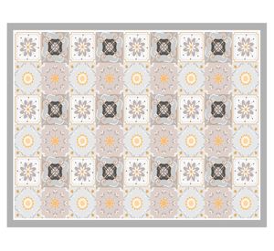 Alfombra de cocina 70x100 cm Baldosa Clásica amarillo