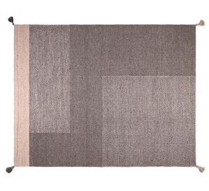 Alfombra 240x340 cm Handwoven Wool Style gris Dib