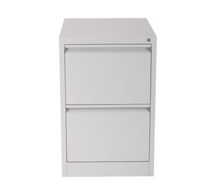 Archivador 2 cajones con llave gris Maletek