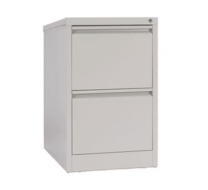 Archivador 2 cajones con llave gris Maletek