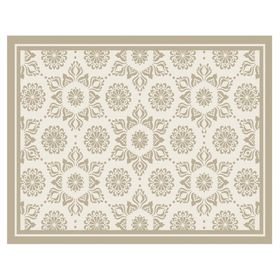 Alfombra de cocina 50x70 cm Flor Indú arena