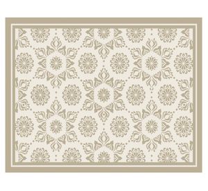 Alfombra de cocina 50x70 cm Flor Indú arena