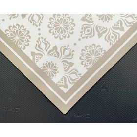 Alfombra de cocina 50x70 cm Flor Indú arena