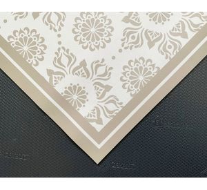 Alfombra de cocina 50x70 cm Flor Indú arena