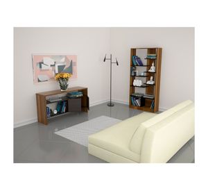 Arrimo + biblioteca Classic caramelo/wengue TuHome