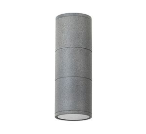 Aplique de pared exterior GU10 2L gris