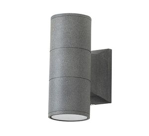 Aplique de pared exterior GU10 2L gris