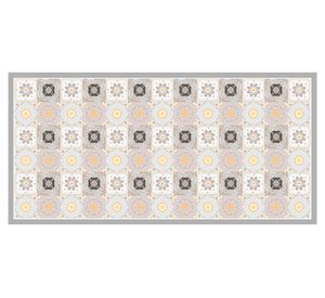 Alfombra de cocina 70x140 cm Baldosa Clásica amarillo