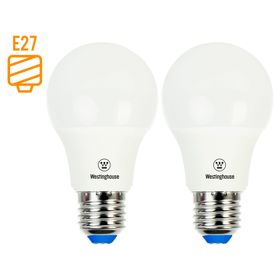 Ampolleta LED 11W E27 luz día Bola 2 unidades