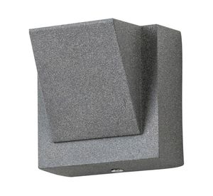 Aplique LED decorativo 3W luz cálida gris