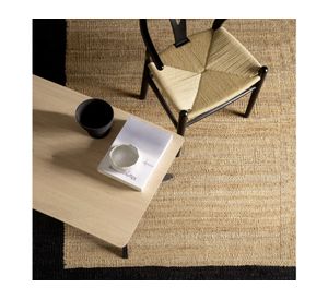 Alfombra Nubia yute negro 170x240 cm