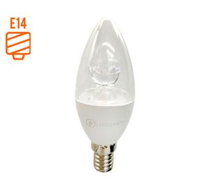 Ampolleta LED 4W E14 luz cálida vela Ledzone
