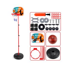 Aro de básquetbol con pelota + inflador 22JTJ6188