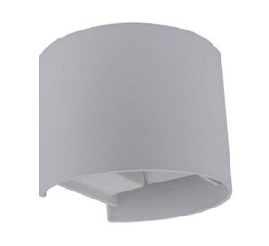 Aplique LED 2L luz cálida abatible gris Pro-Lighting