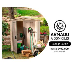 Armado Bodega de Jardín Mediana (Hasta $400.000 p. normal)