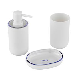 Accesorios baño blanco 3 piezas
