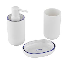 Accesorios baño blanco 3 piezas