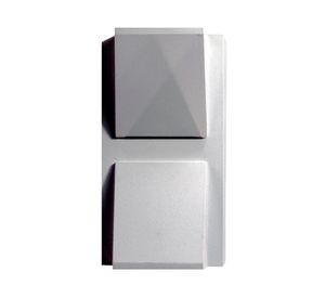 Aplique LED 5W 2L luz cálida gris