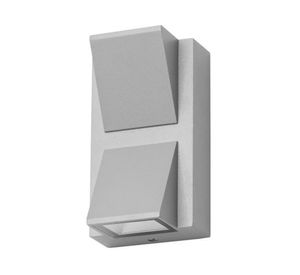 Aplique LED 5W 2L luz cálida gris