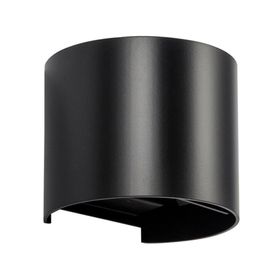 Aplique LED 6W luz cálida negro