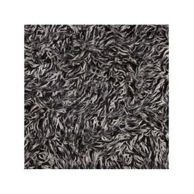 Alfombra 140x200 cm Flokati negro Dib.