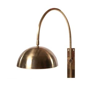 Apliqué de pared 25 W E27 luz led Bogen bronce