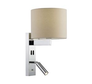 Apliqué USB Led 2L plateado pantalla cuadrada