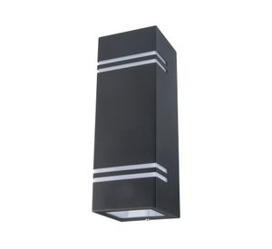 Aplique muro Bika GU10 2L negro