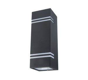 Aplique muro Bika GU10 2L negro