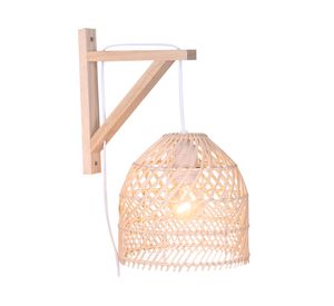 Apliqué pared 1L E27 Fibra natural