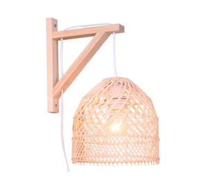 Apliqué pared 1L E27 Fibra natural