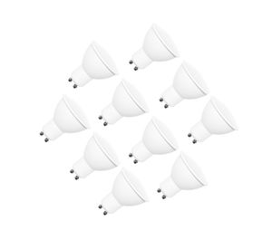 Ampolleta LED 5W GU10 luz fría 10 unidades