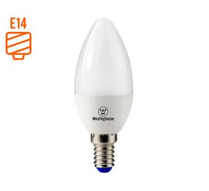 Ampolleta vela LED 5W E14 luz cálida Vela
