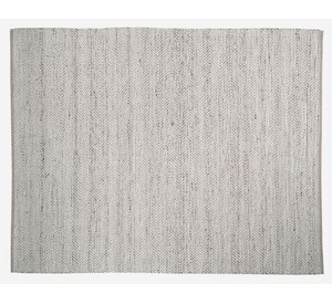 Alfombra Chebbi algodón gris oscuro 170x240 cm